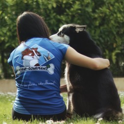 T-shirt Cani-gourmand sport respirant chien husky