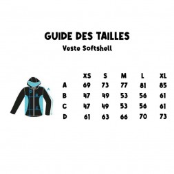 guide des tailles veste sport canin agility canicross softshell