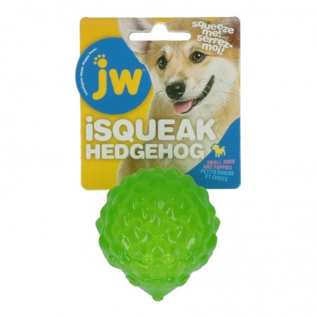 hérisson balle JW squeaker couineur pouic verte chiot petit chien jouet à lancer isqueak hedgehog