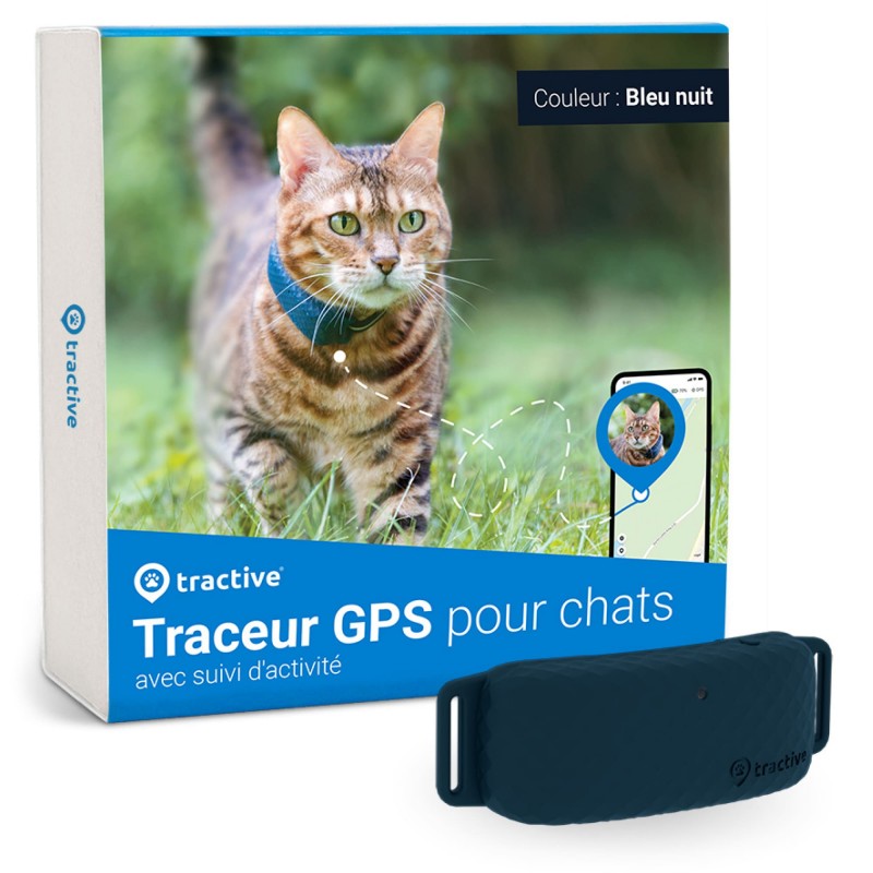 Collier GPS pour chats avec suivi d'activité