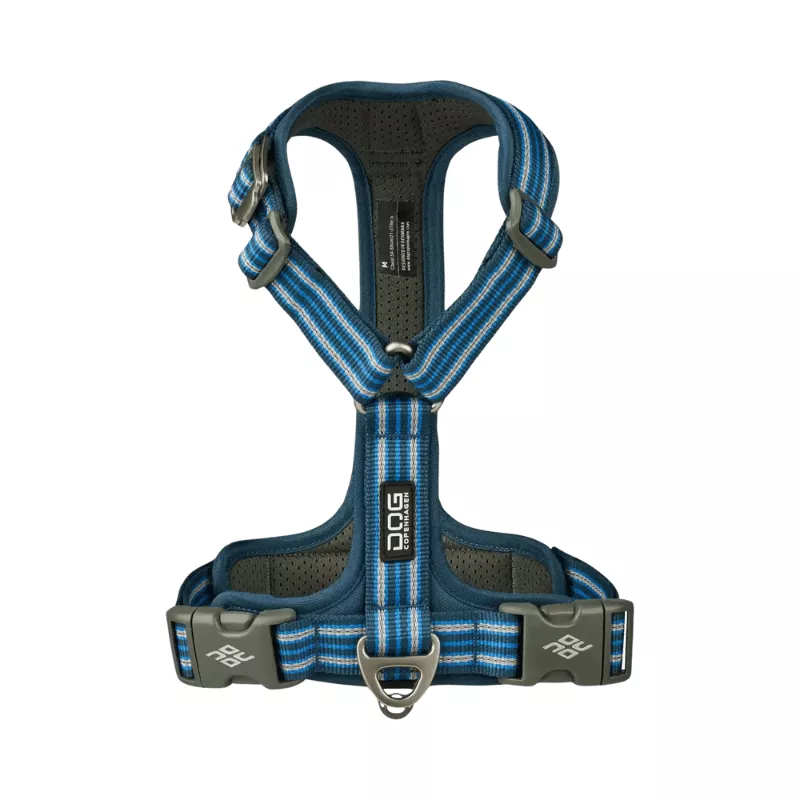 harnais en y bleu pour chien et chiot