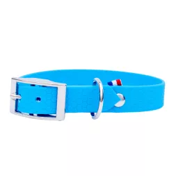 Collier Hexa bleu ciel pour chien, collier résistant pour chien, collier petit chien, collier chiot, collier pour chien