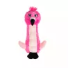 peluche flamant rose chien, jouet sonore chien, doudou chien resistant, peluche pour chiot