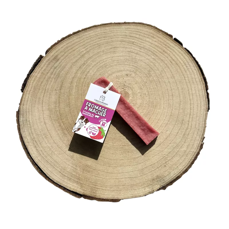 Fromage à mâcher à la fraise, fromage pour chien, fromage de yak, friandise naturelle, mastication chiot, mastication