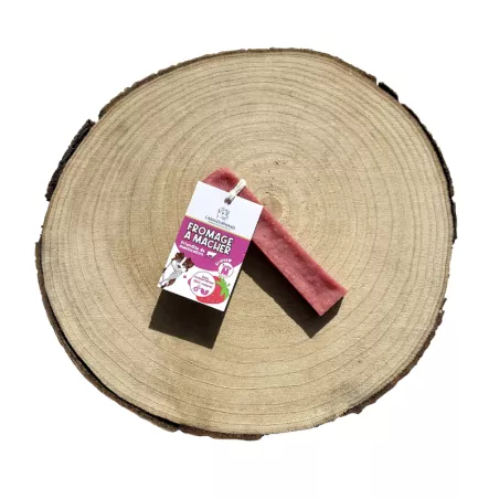 Fromage à mâcher à la fraise, fromage pour chien, fromage de yak, friandise naturelle, mastication chiot, mastication