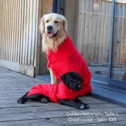 Peignoir pour chien, peignoir microfibre, essuyer son chien, serviette pour chien, sécher son chien