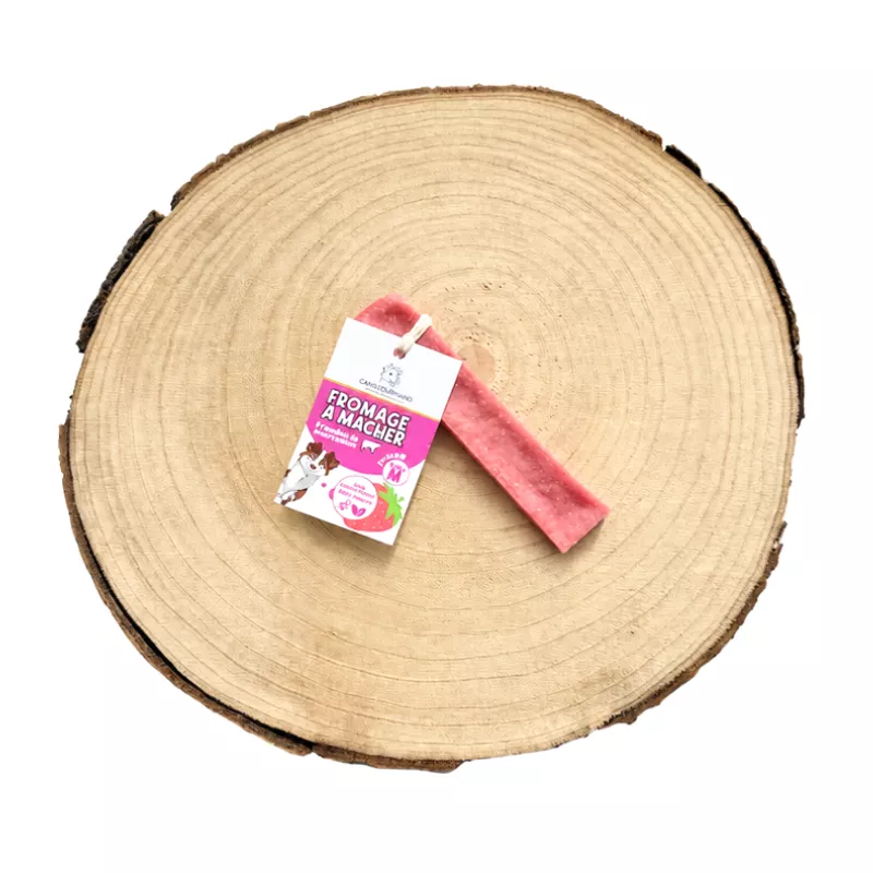 Fromage à mâcher à la fraise, fromage pour chien, fromage de yak, friandise naturelle, mastication chiot, mastication